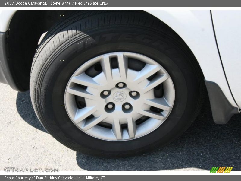 Stone White / Medium Slate Gray 2007 Dodge Caravan SE