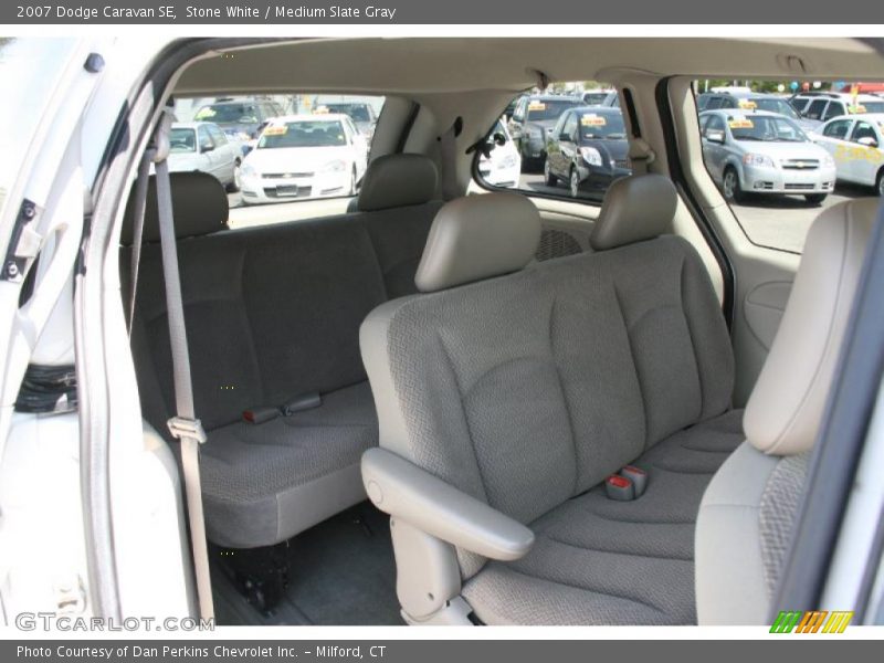 Stone White / Medium Slate Gray 2007 Dodge Caravan SE