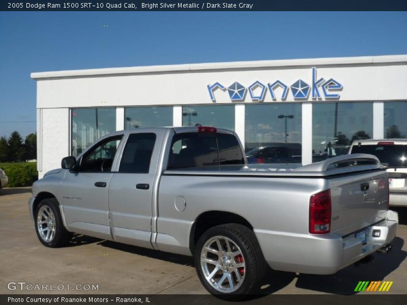 Bright Silver Metallic / Dark Slate Gray 2005 Dodge Ram 1500 SRT-10 Quad Cab