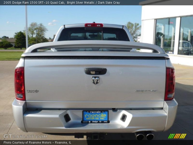 Bright Silver Metallic / Dark Slate Gray 2005 Dodge Ram 1500 SRT-10 Quad Cab