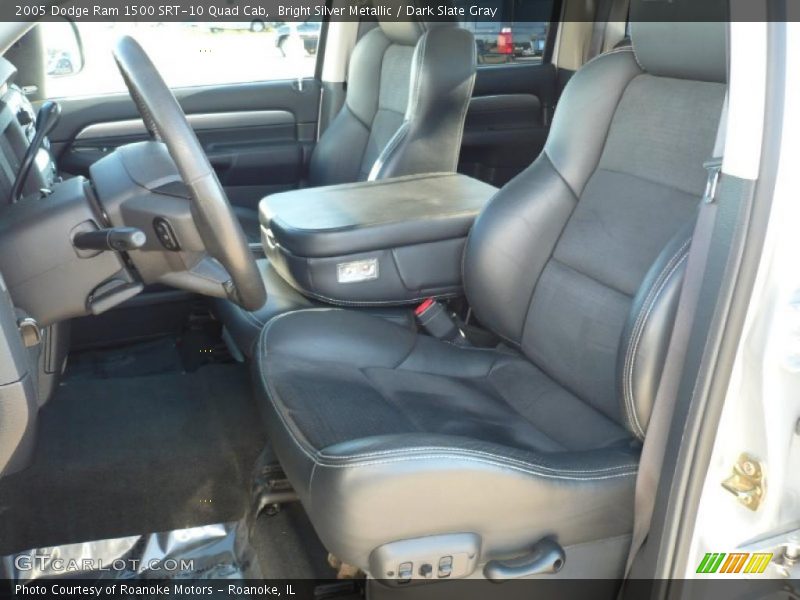 Bright Silver Metallic / Dark Slate Gray 2005 Dodge Ram 1500 SRT-10 Quad Cab