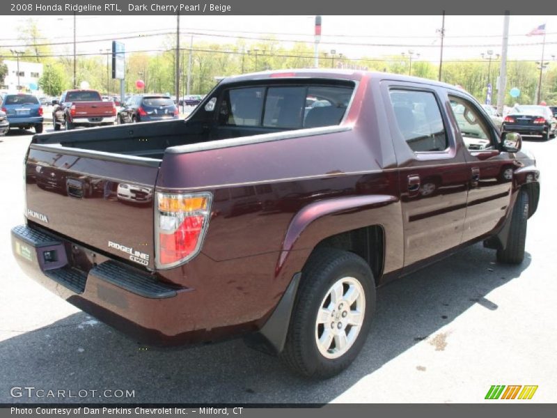 Dark Cherry Pearl / Beige 2008 Honda Ridgeline RTL