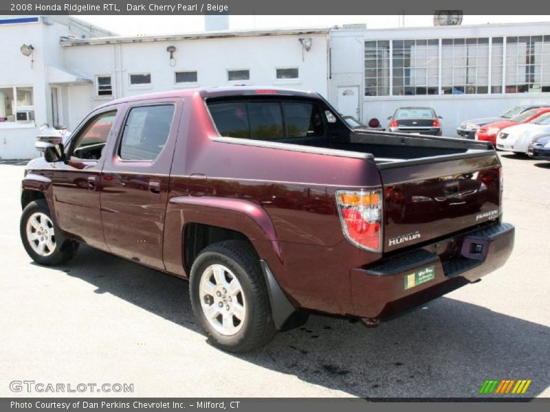 Dark Cherry Pearl / Beige 2008 Honda Ridgeline RTL