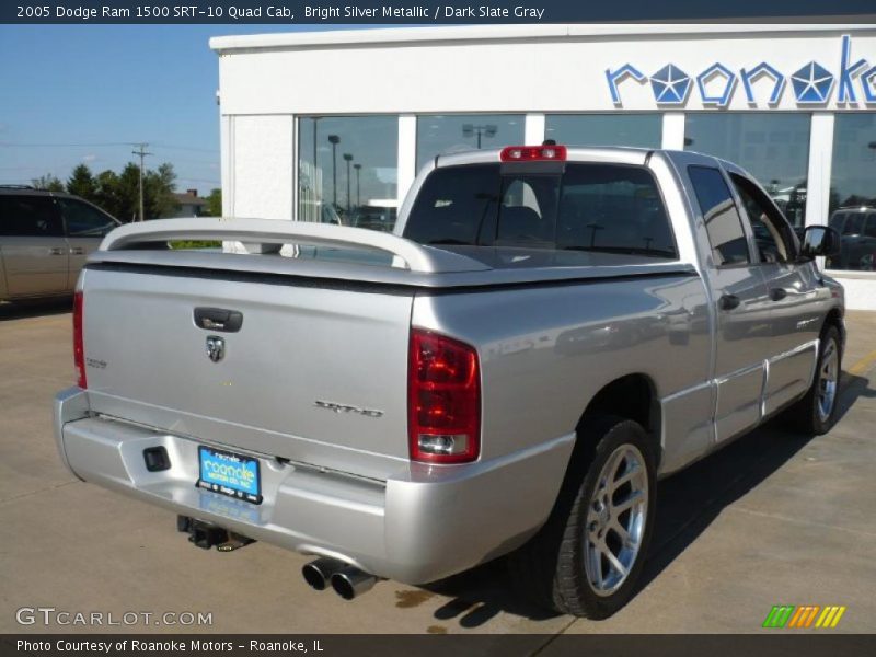 Bright Silver Metallic / Dark Slate Gray 2005 Dodge Ram 1500 SRT-10 Quad Cab