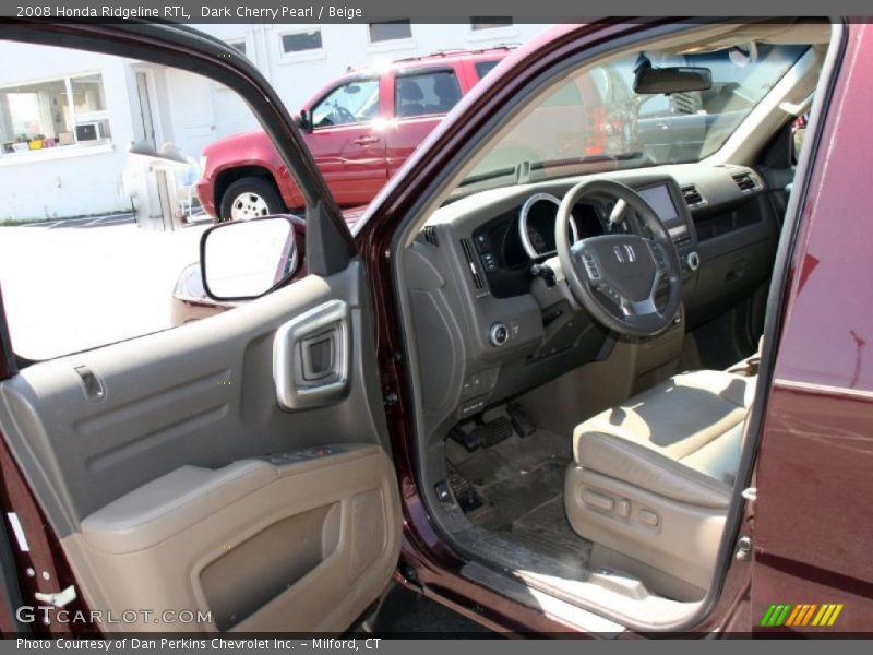 Dark Cherry Pearl / Beige 2008 Honda Ridgeline RTL
