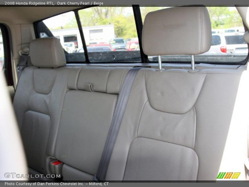 Dark Cherry Pearl / Beige 2008 Honda Ridgeline RTL