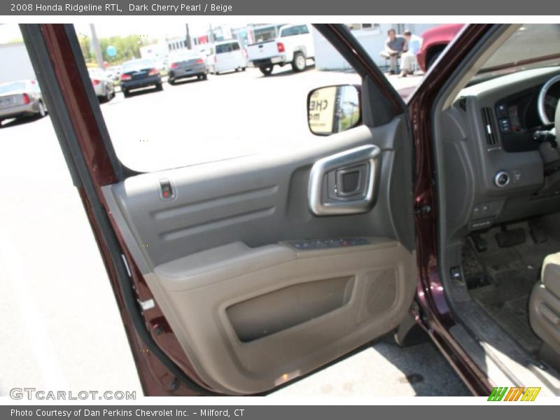 Dark Cherry Pearl / Beige 2008 Honda Ridgeline RTL