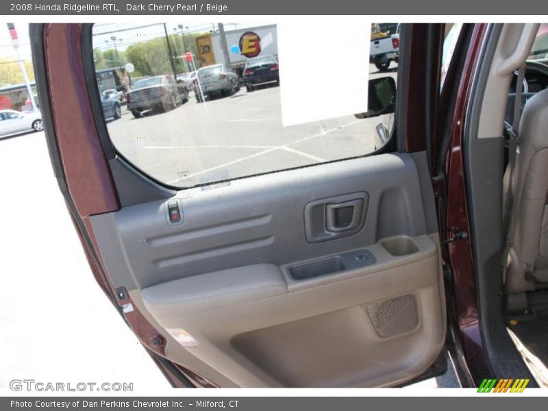 Dark Cherry Pearl / Beige 2008 Honda Ridgeline RTL