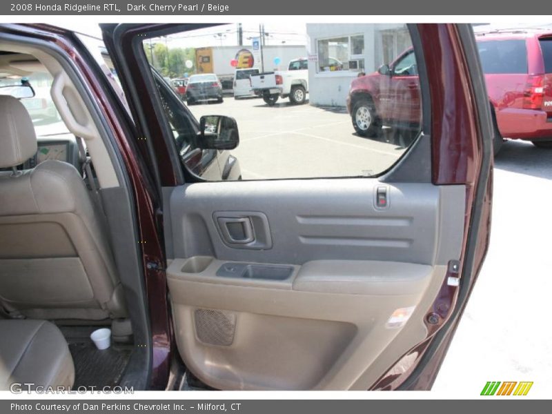 Dark Cherry Pearl / Beige 2008 Honda Ridgeline RTL