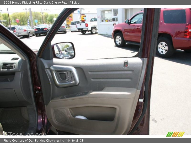 Dark Cherry Pearl / Beige 2008 Honda Ridgeline RTL