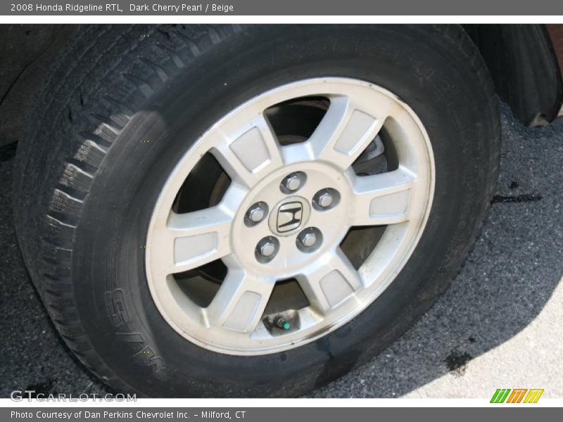 Dark Cherry Pearl / Beige 2008 Honda Ridgeline RTL