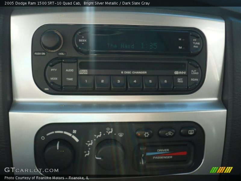 Bright Silver Metallic / Dark Slate Gray 2005 Dodge Ram 1500 SRT-10 Quad Cab