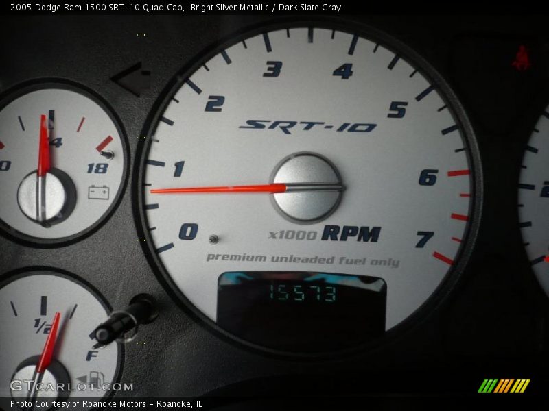 Bright Silver Metallic / Dark Slate Gray 2005 Dodge Ram 1500 SRT-10 Quad Cab