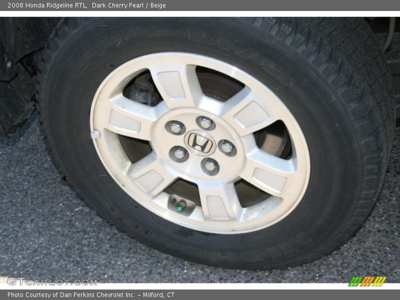 Dark Cherry Pearl / Beige 2008 Honda Ridgeline RTL