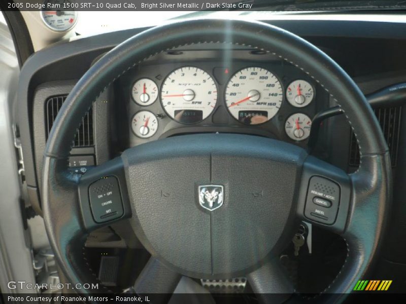 Bright Silver Metallic / Dark Slate Gray 2005 Dodge Ram 1500 SRT-10 Quad Cab