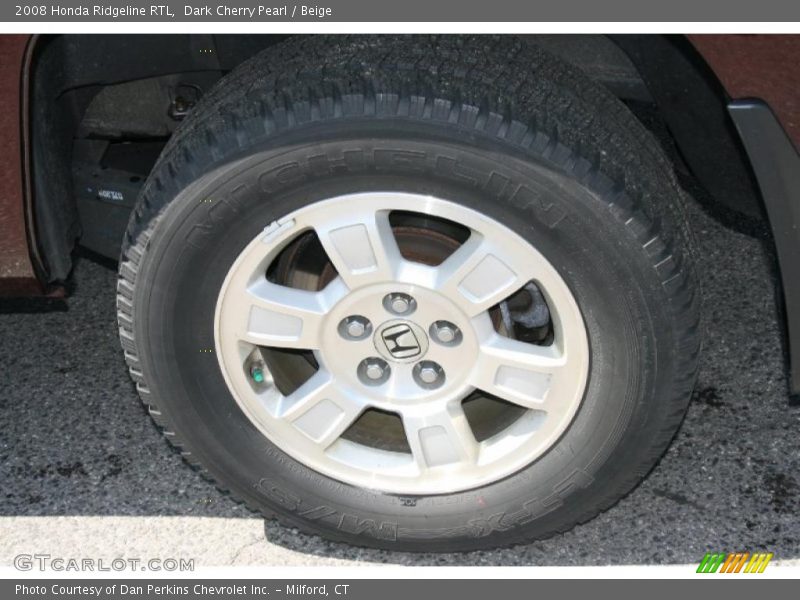 Dark Cherry Pearl / Beige 2008 Honda Ridgeline RTL