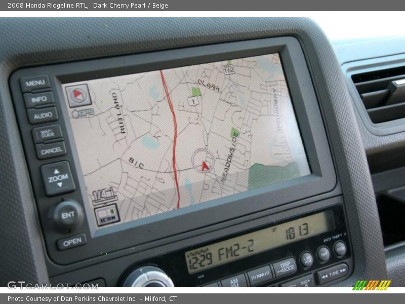 Dark Cherry Pearl / Beige 2008 Honda Ridgeline RTL