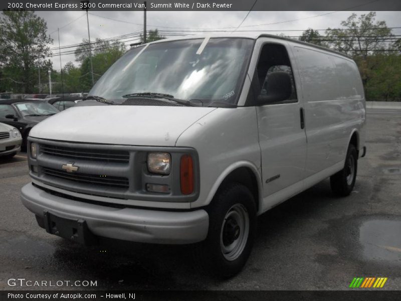 Summit White / Dark Pewter 2002 Chevrolet Express 3500 Commercial Van