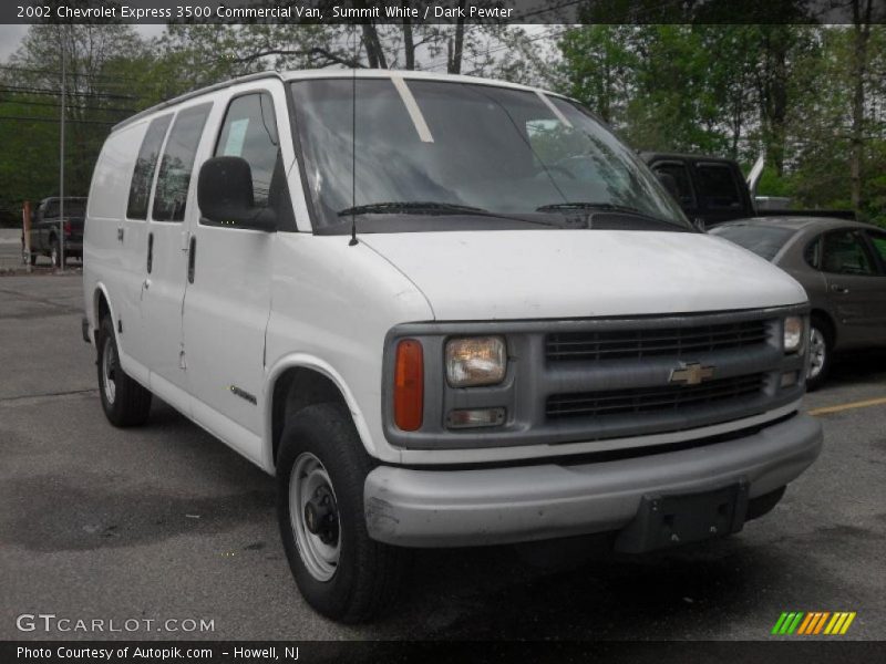Summit White / Dark Pewter 2002 Chevrolet Express 3500 Commercial Van