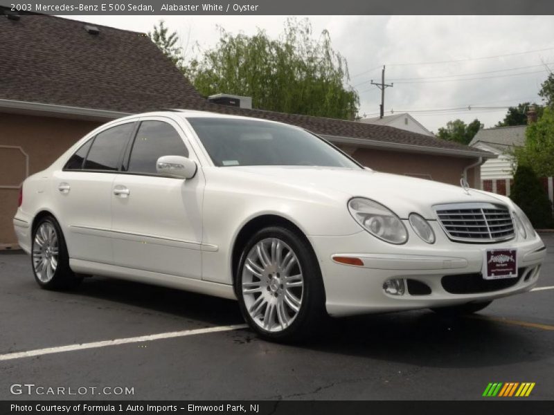 Alabaster White / Oyster 2003 Mercedes-Benz E 500 Sedan