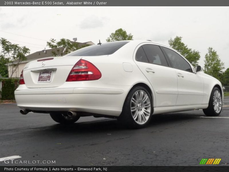 Alabaster White / Oyster 2003 Mercedes-Benz E 500 Sedan