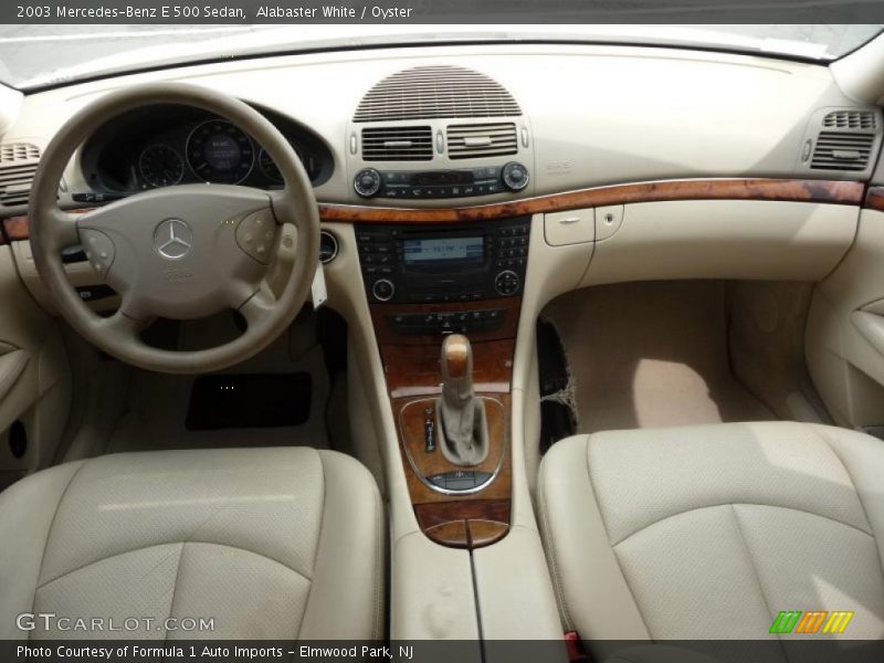 Alabaster White / Oyster 2003 Mercedes-Benz E 500 Sedan