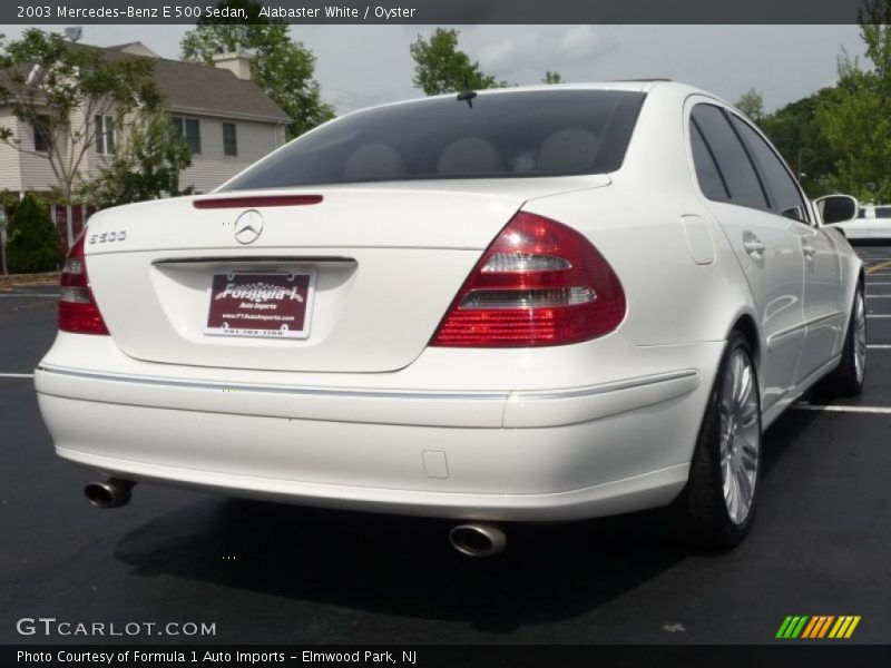 Alabaster White / Oyster 2003 Mercedes-Benz E 500 Sedan