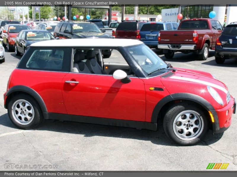 Chili Red / Space Grey/Panther Black 2005 Mini Cooper Hardtop