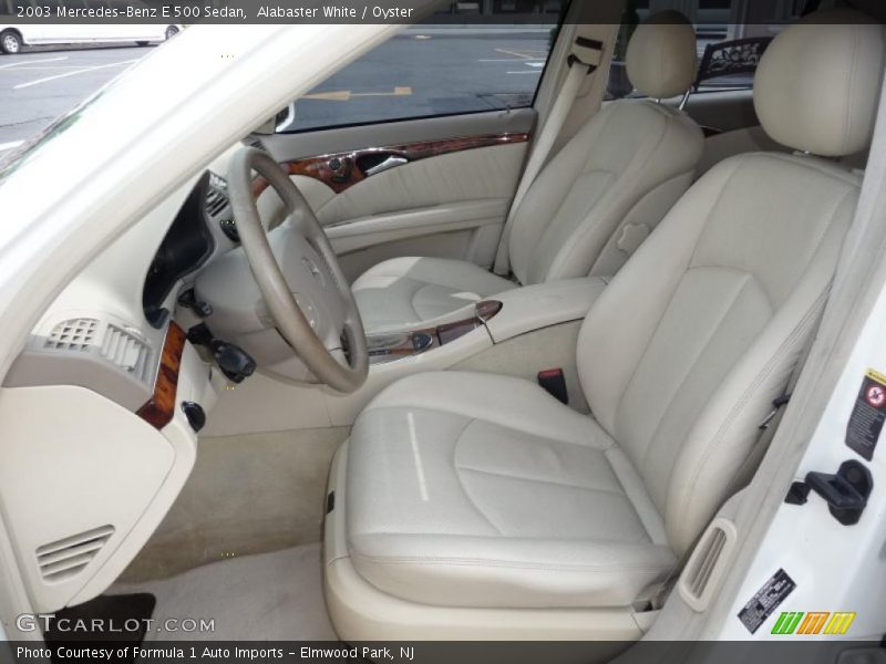 Alabaster White / Oyster 2003 Mercedes-Benz E 500 Sedan