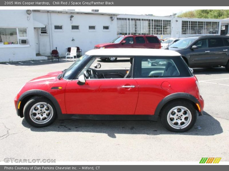 Chili Red / Space Grey/Panther Black 2005 Mini Cooper Hardtop