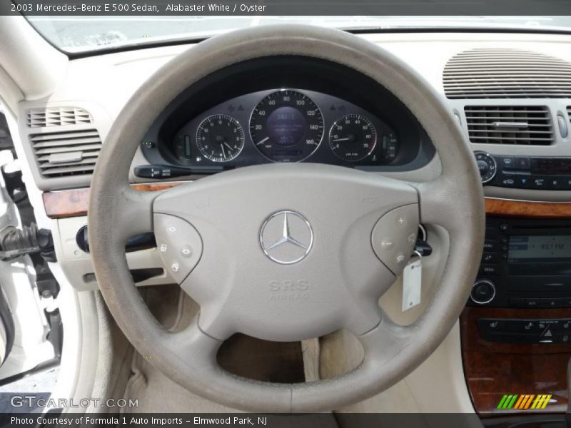 Alabaster White / Oyster 2003 Mercedes-Benz E 500 Sedan