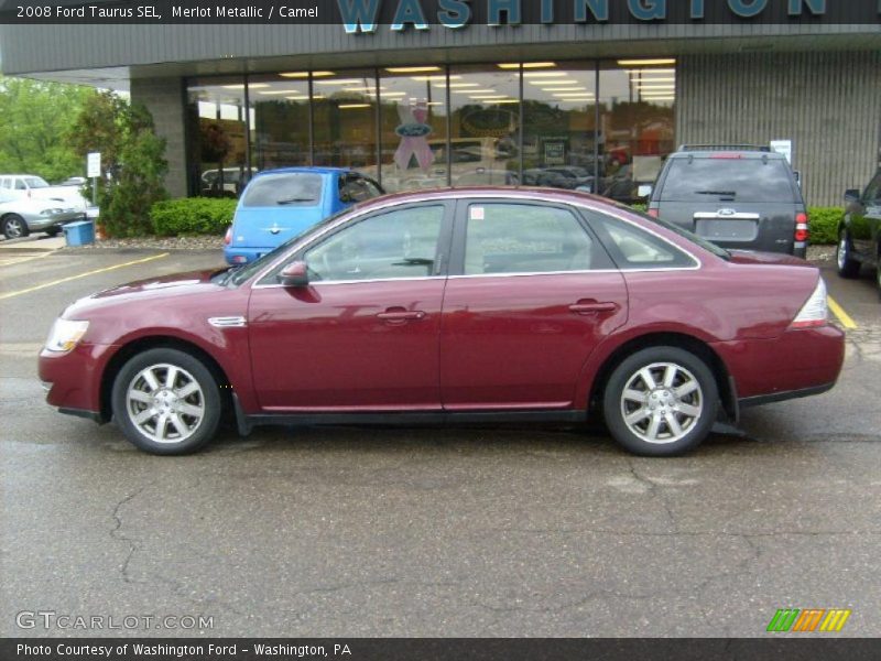Merlot Metallic / Camel 2008 Ford Taurus SEL
