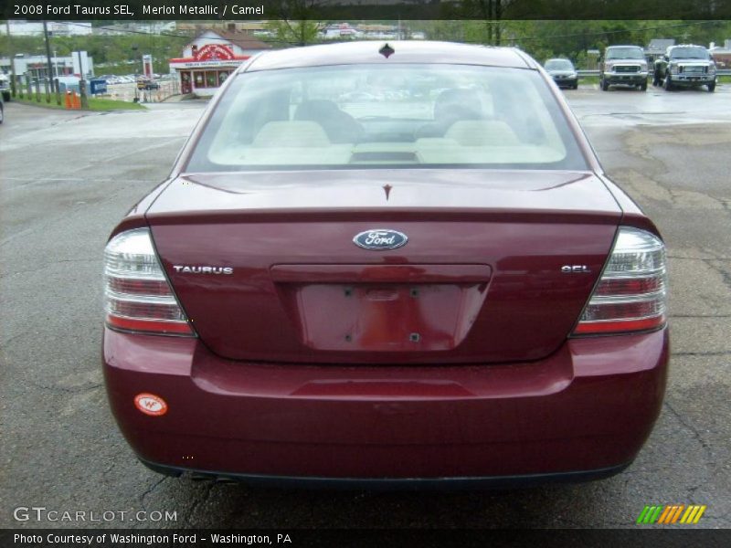 Merlot Metallic / Camel 2008 Ford Taurus SEL