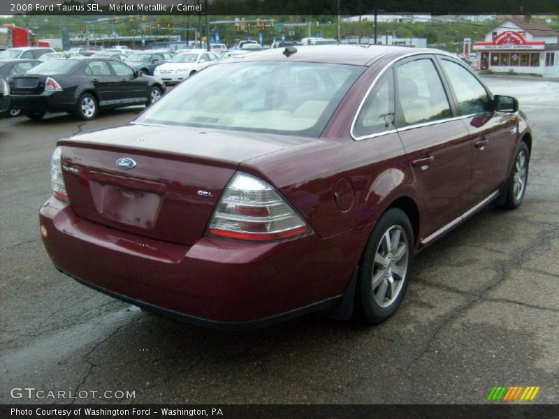 Merlot Metallic / Camel 2008 Ford Taurus SEL