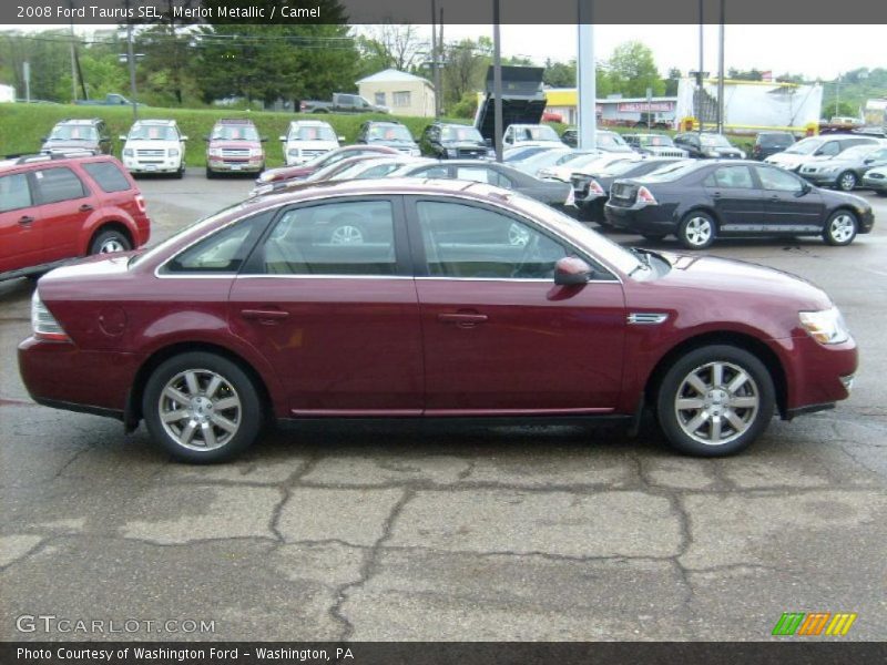 Merlot Metallic / Camel 2008 Ford Taurus SEL