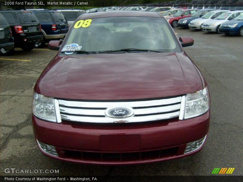 Merlot Metallic / Camel 2008 Ford Taurus SEL