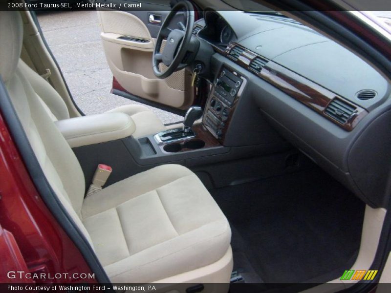 Merlot Metallic / Camel 2008 Ford Taurus SEL