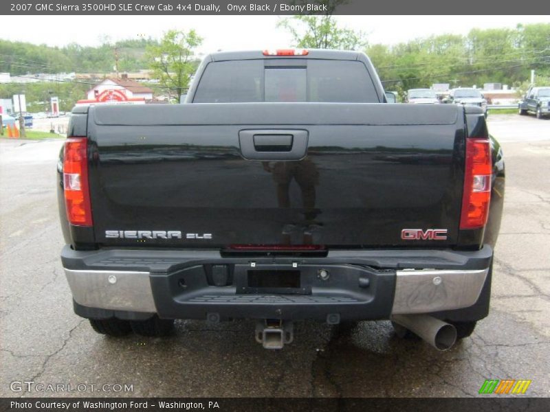 Onyx Black / Ebony Black 2007 GMC Sierra 3500HD SLE Crew Cab 4x4 Dually