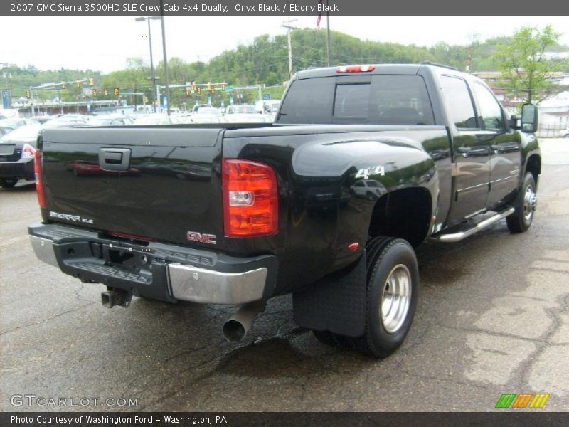 Onyx Black / Ebony Black 2007 GMC Sierra 3500HD SLE Crew Cab 4x4 Dually
