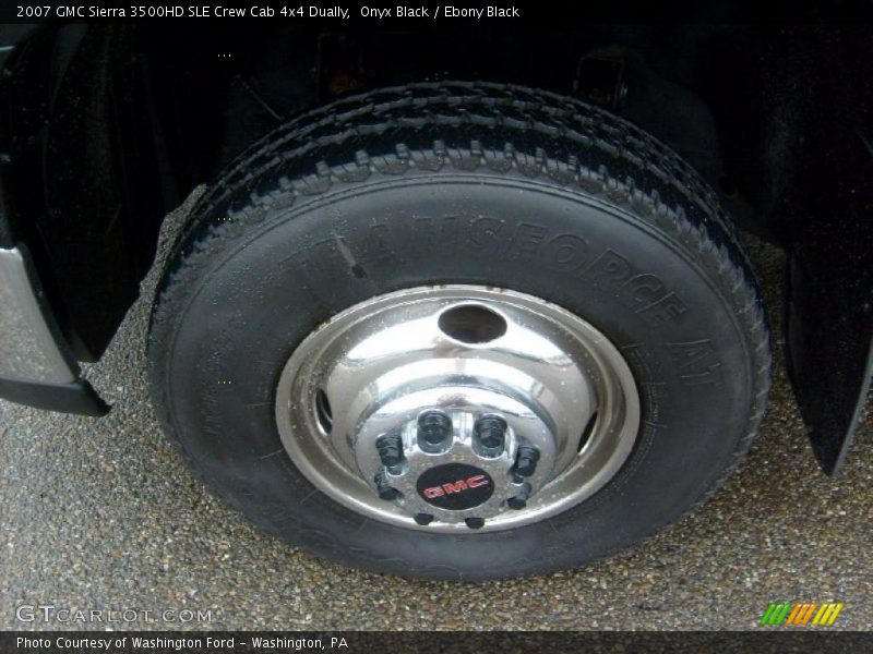 Onyx Black / Ebony Black 2007 GMC Sierra 3500HD SLE Crew Cab 4x4 Dually