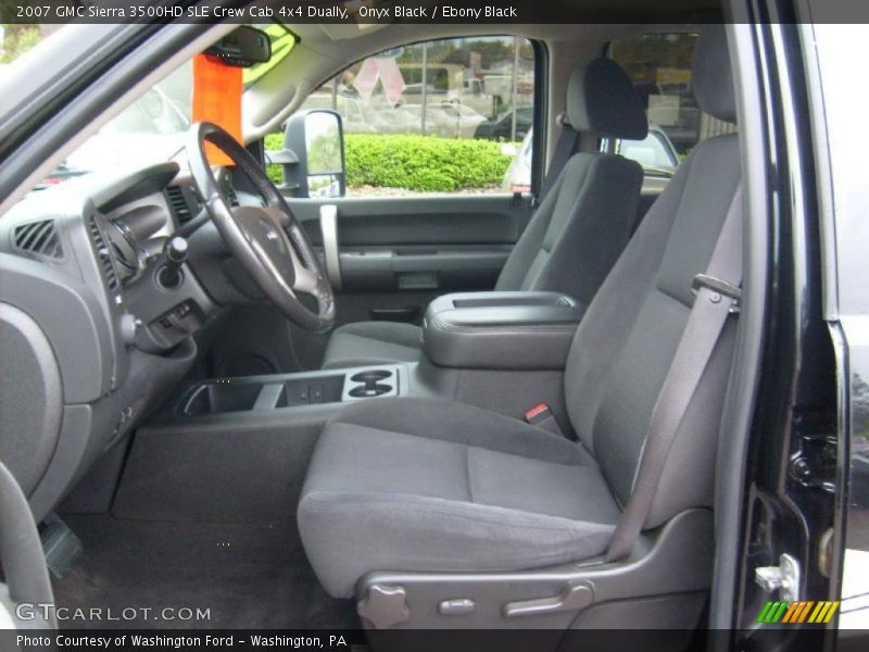 Onyx Black / Ebony Black 2007 GMC Sierra 3500HD SLE Crew Cab 4x4 Dually