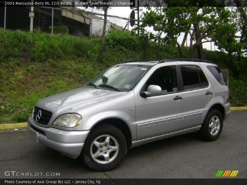 Brilliant Silver Metallic / Charcoal 2001 Mercedes-Benz ML 320 4Matic