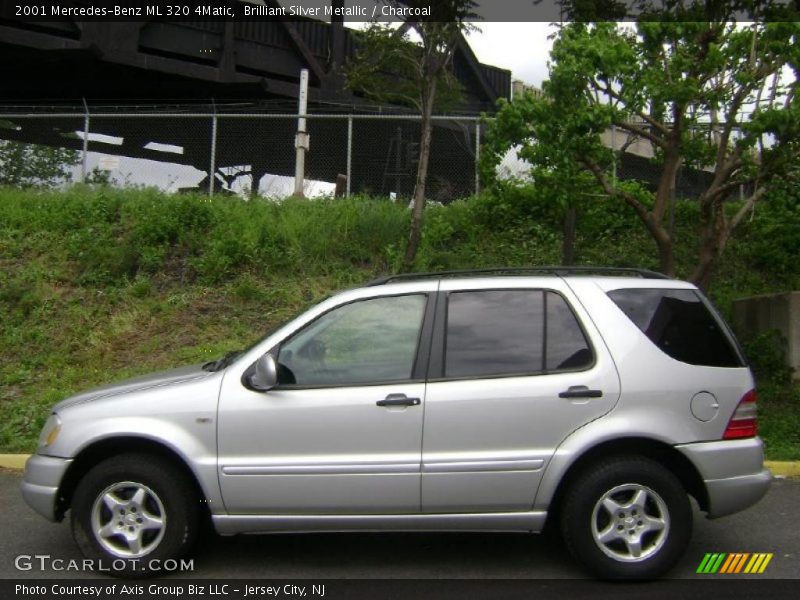 Brilliant Silver Metallic / Charcoal 2001 Mercedes-Benz ML 320 4Matic
