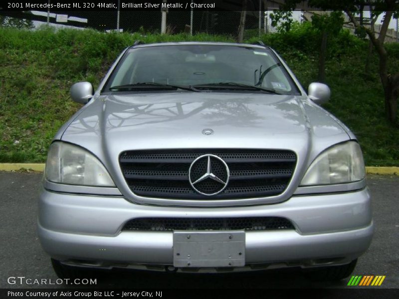 Brilliant Silver Metallic / Charcoal 2001 Mercedes-Benz ML 320 4Matic