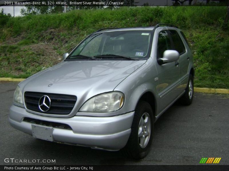 Brilliant Silver Metallic / Charcoal 2001 Mercedes-Benz ML 320 4Matic