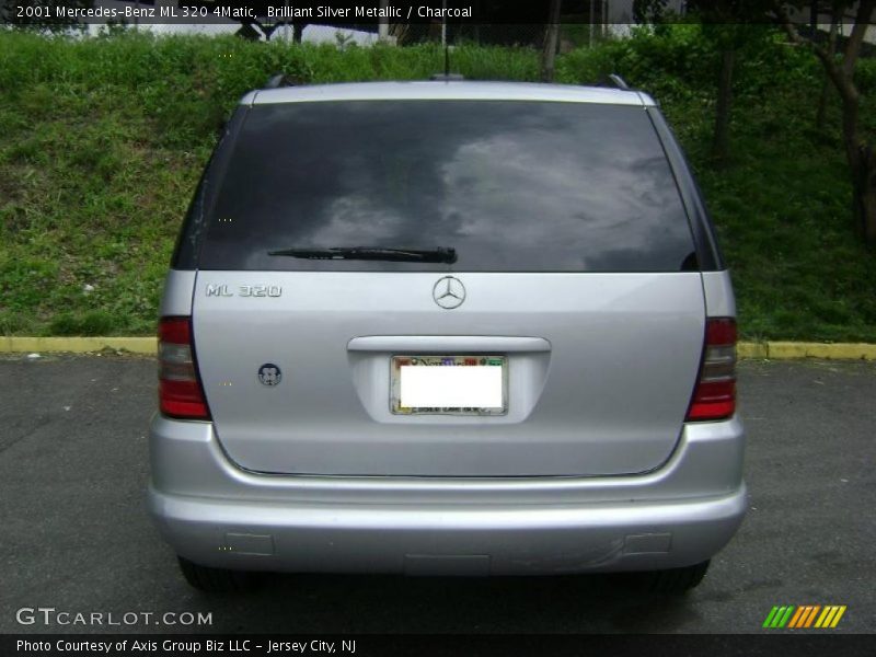 Brilliant Silver Metallic / Charcoal 2001 Mercedes-Benz ML 320 4Matic