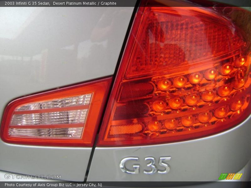 Desert Platinum Metallic / Graphite 2003 Infiniti G 35 Sedan