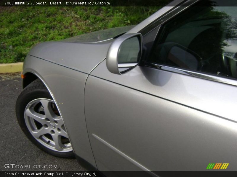 Desert Platinum Metallic / Graphite 2003 Infiniti G 35 Sedan