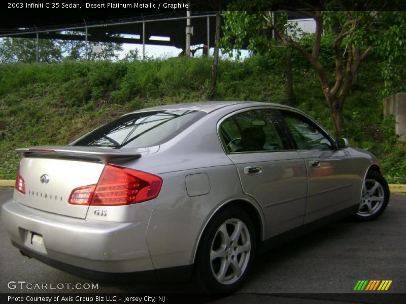 Desert Platinum Metallic / Graphite 2003 Infiniti G 35 Sedan