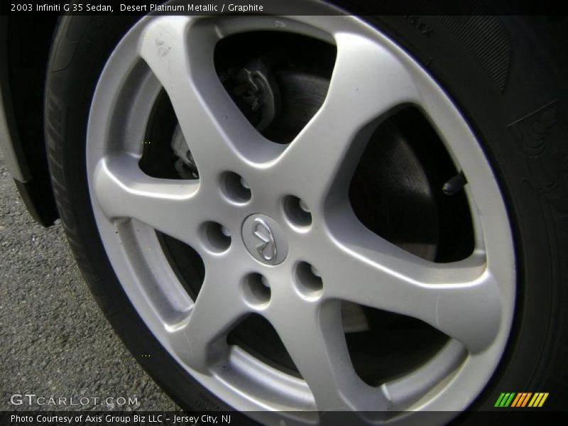 Desert Platinum Metallic / Graphite 2003 Infiniti G 35 Sedan